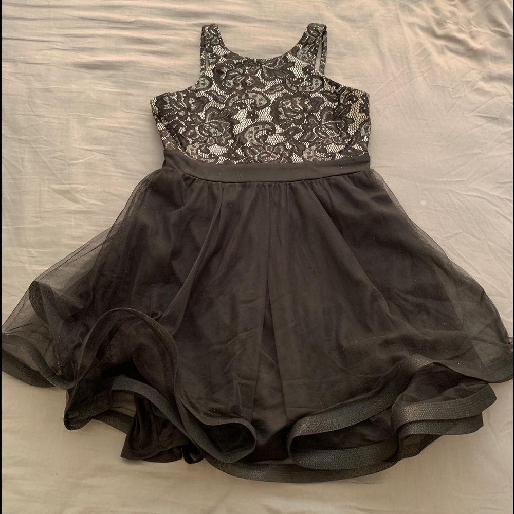 Girls formal black dress